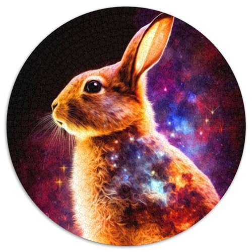 Puzzle 1000 Teile für Erwachsene, Kaninchen-Puzzle, Spielzeug, Geschenk, pädagogisches, intellektuelles, entspannendes Familienspiel (67,5x67,5cm) von WGLINGX