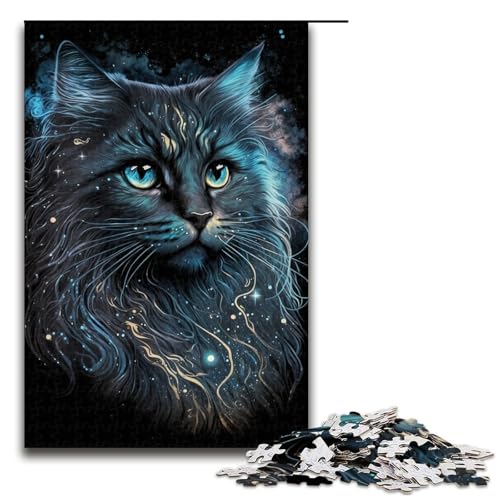 Puzzle 1000 Teile für Erwachsene, Katzen-Puzzle für Erwachsene, Holzpuzzle, Lernspiele, 50 x 75 cm Puzzle 1000 Teile für Erwachsene, Katzen-Puzzle für Erwachsene, Holzpuzzle, Lernspiele, 50 x 75 cm von WGLINGX