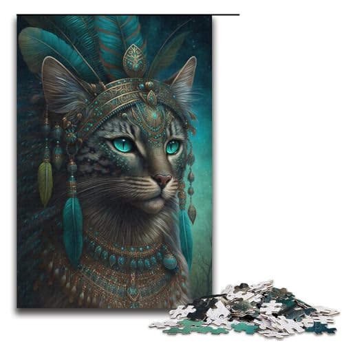 Puzzle 1000 Teile für Erwachsene, Katzen-Puzzle für Jugendliche ab 14 Jahren, 38 x 26 cm von WGLINGX