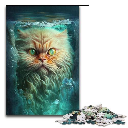 Puzzle 1000 Teile für Erwachsene, Katzen-Puzzle für Jugendliche ab 14 Jahren, 38 x 26 cm von WGLINGX