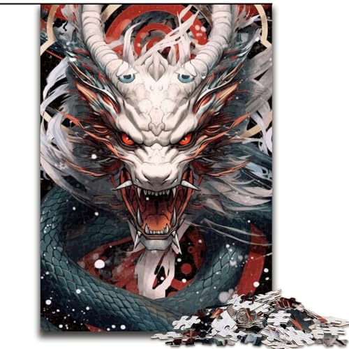 Puzzle 1000 Teile für Erwachsene, König, Fantasie-Drache, 1000 Teile, Puzzle-Geschenke, Familienspielabend, Heimdekoration und Gehirntraining, Größe 26x38cm Puzzle 1000 Teile für Erwachsene, König, Fantasie-Drache, 1000 Teile, Puzzle-Geschenke, Familienspielabend, Heimdekoration und Gehirntraining, Größe 26x38cm von WGLINGX