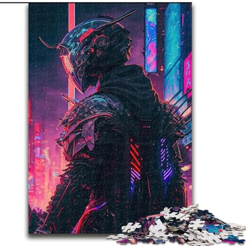 Puzzle 1000 Teile für Erwachsene, Krieger, Holzpuzzle, Teenager, Stressabbau, Cooles einzigartiges Geschenk für die Familie (Größe 26x38cm) von WGLINGX