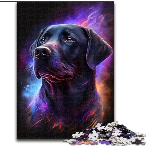 Puzzle 1000 Teile für Erwachsene, Labrador, Holzpuzzle für Erwachsene, anspruchsvolles Denkspiel für Teenager, perfekt als Heimdekoration oder Geschenk (Größe 50x75cm) von WGLINGX