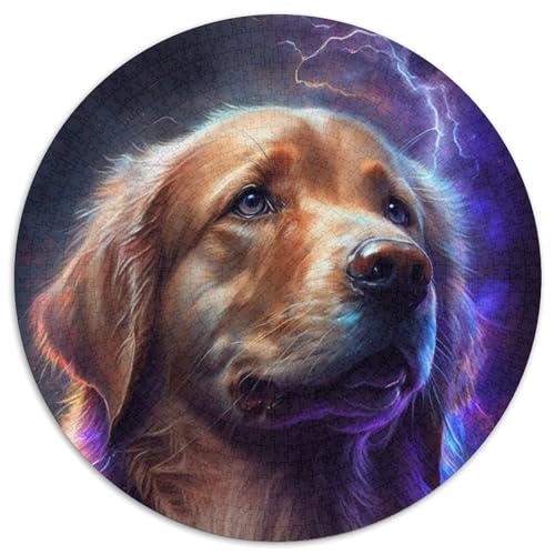 Puzzle 1000 Teile für Erwachsene, Lightning-Meerschweinchen, runde Puzzles 1000 Teile für Erwachsene, anspruchsvolles Denkspiel – entspannendes Spielzeug für Teenager, 1000 Teile (67,5x67,5cm) von WGLINGX