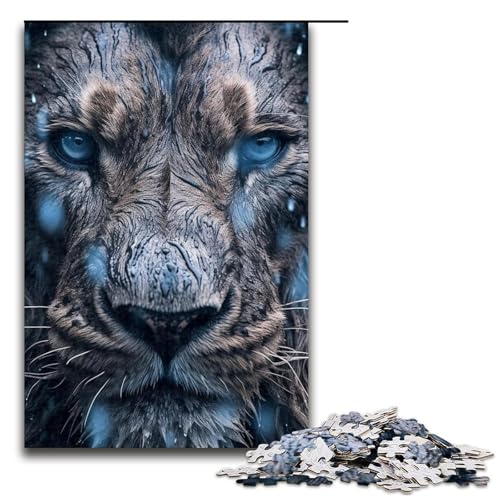 Puzzle 1000 Teile für Erwachsene, Löwen-Puzzle, für Teenager, Spielzeug, Denkspiel (Größe 50 x 75 cm) von WGLINGX