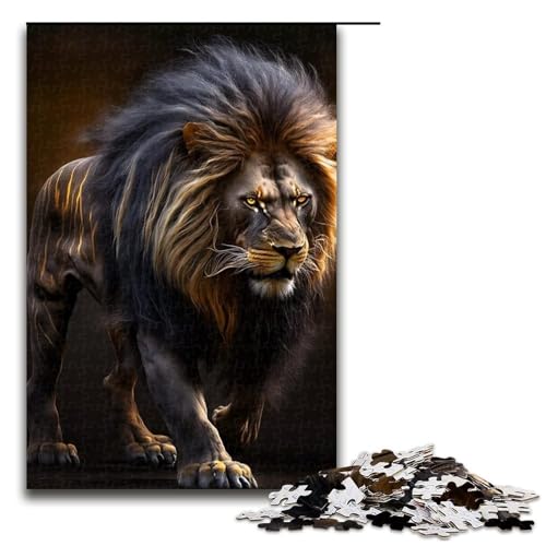 Puzzle 1000 Teile für Erwachsene, Löwen-Puzzle, für Teenager, Spielzeug, Denkspiel (Größe 50 x 75 cm) von WGLINGX
