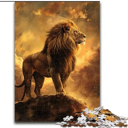Puzzle 1000 Teile für Erwachsene, Löwen-Puzzles für Erwachsene für Familienspaß, perfekt für den Urlaub, interaktive Spieleabende (Größe 26x38cm) von WGLINGX