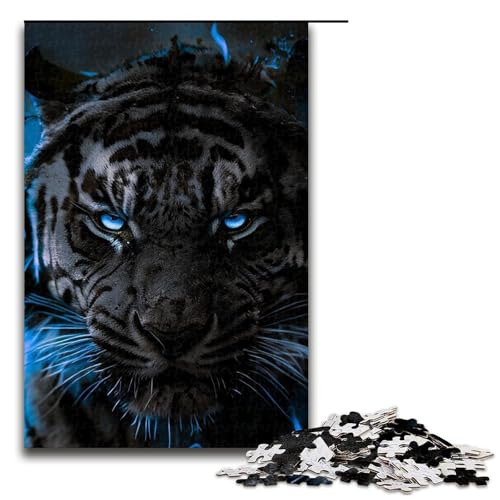 Puzzle 1000 Teile für Erwachsene, Magische Tiger, Puzzle für Teenager, Spielzeug, Denkspiel (Größe 50 x 75 cm) von WGLINGX