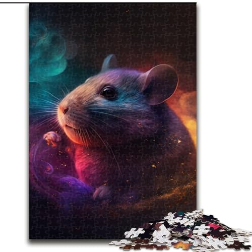 Puzzle 1000 Teile für Erwachsene, Mausnebel, unmögliche Puzzles für Erwachsene für Jugendliche, Lernspiele, Geschenke (Größe 26x38cm) von WGLINGX