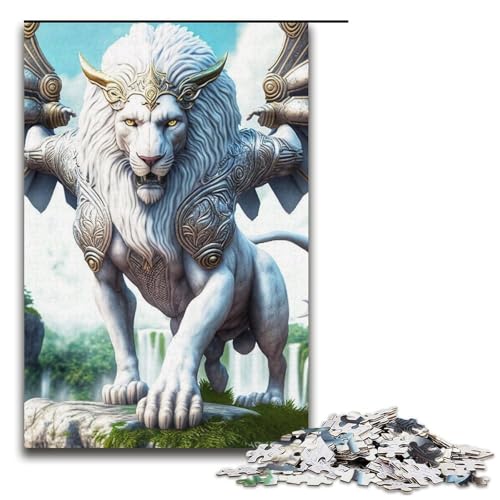 Puzzle 1000 Teile für Erwachsene, Mechanischer Tiger, Puzzle für Teenager, Spielzeug, Denkspiel (Größe 38 x 26 cm) von WGLINGX