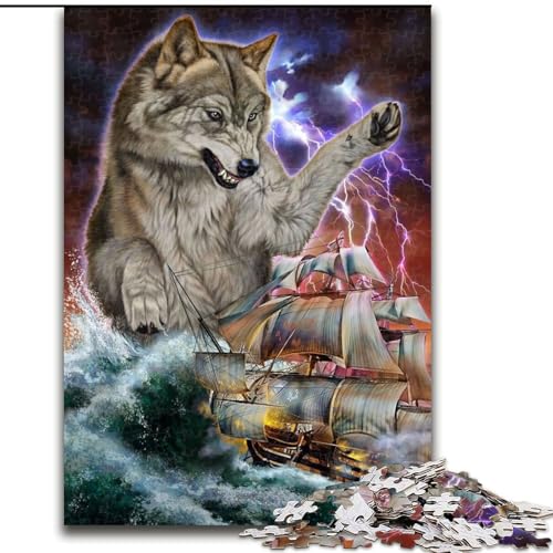 Puzzle 1000 Teile für Erwachsene, Monster, Titan, Wolf, Kraken, Puzzle 1000 Teile für Erwachsene, Geburtstage, Weihnachten, Halloween, Thanksgiving, Ostern, Größe 26x38cm Puzzle 1000 Teile für Erwachsene, Monster, Titan, Wolf, Kraken, Puzzle 1000 Teile für Erwachsene, Geburtstage, Weihnachten, Halloween, Thanksgiving, Ostern, Größe 26x38cm von WGLINGX