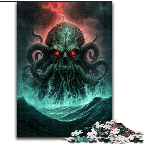 Puzzle 1000 Teile für Erwachsene, Monster-Oktopus, 1000 Teile, Puzzle-Geschenke, Familienspielabend, Heimdekoration und Gehirntraining, Größe 26x38cm Puzzle 1000 Teile für Erwachsene, Monster-Oktopus, 1000 Teile, Puzzle-Geschenke, Familienspielabend, Heimdekoration und Gehirntraining, Größe 26x38cm von WGLINGX