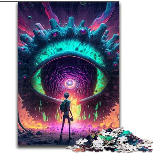 Puzzle 1000 Teile für Erwachsene, Monster World Puzzle 1000 Teile für Erwachsene, Familieninteraktion und Gehirnherausforderung, Familienaktivitätsherausforderung (Größe 26x38cm) von WGLINGX