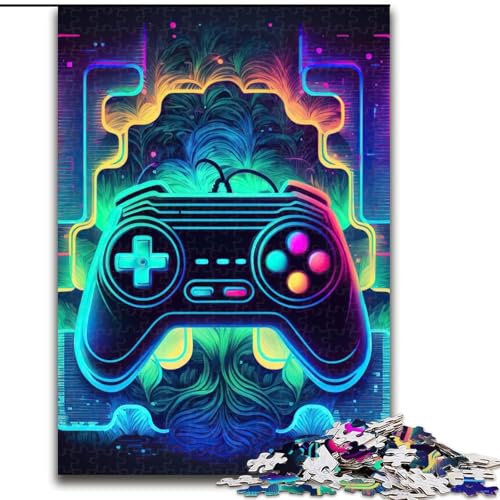 Puzzle 1000 Teile für Erwachsene, Neon-Spiel, 1000 Teile, Puzzle-Geschenke, Familienspielabend, Heimdekoration und Gehirntraining, Größe 26x38cm von WGLINGX