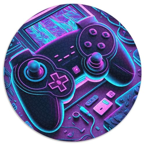 Puzzle 1000 Teile für Erwachsene, Neon-Spiel, Puzzles für Erwachsene, Denksportaufgabe, Spiel für Erwachsene, interaktive Familienaktivität, 1000 Teile (67,5x67,5cm) von WGLINGX