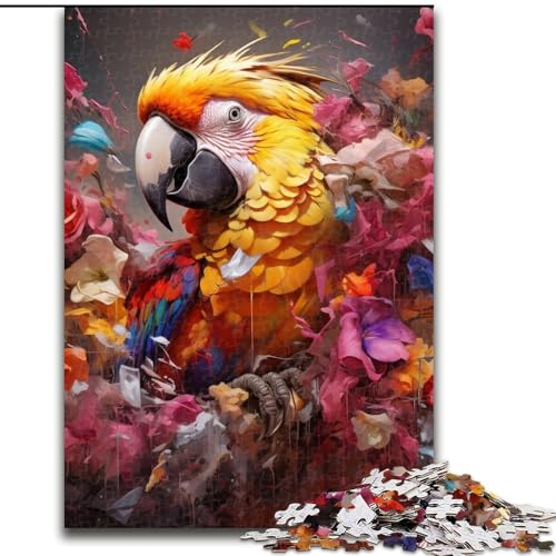 Puzzle 1000 Teile für Erwachsene, Papagei, Unmögliches Puzzle für Erwachsene, Geburtstagsparty für Männer und Frauen (Größe 26x38cm) von WGLINGX