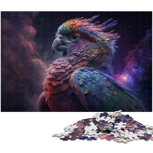 Puzzle 1000 Teile für Erwachsene, Papageien-Cartoon-Puzzle für Teenager ab 14 Jahren (Größe 38 x 26 cm) von WGLINGX