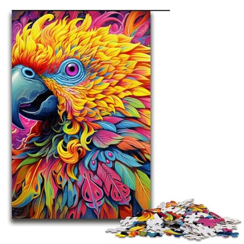 Puzzle 1000 Teile für Erwachsene, Papageien-Puzzle als Geschenk, Wanddekoration, einzigartige Geburtstags, 19,69 x 29,53 Zoll Puzzle 1000 Teile für Erwachsene, Papageien-Puzzle als Geschenk, Wanddekoration, einzigartige Geburtstags, 19,69 x 29,53 Zoll von WGLINGX