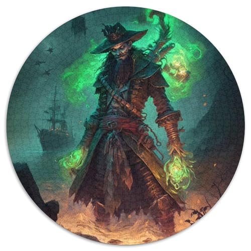Puzzle 1000 Teile für Erwachsene, Piraten-Unmögliches Puzzle für Erwachsene, Unmögliches Lernpuzzle, Heimdekoration, Spiele und Geschenke (67,5 x 67,5 cm) von WGLINGX