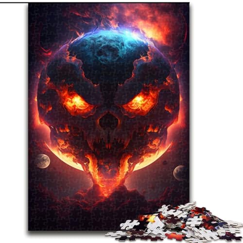 Puzzle 1000 Teile für Erwachsene, Planet des Teufels, Holzpuzzle, interaktives Familienspiel, Denksportaufgabe, Geschenk, Lernspielzeug (Größe 26x38cm) von WGLINGX