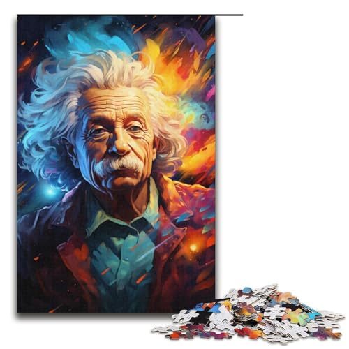 Puzzle 1000 Teile für Erwachsene, Psychedelic Scientist, Puzzles für Teenager, Spielzeug, Denkspiel (Größe 38 x 26 cm) von WGLINGX
