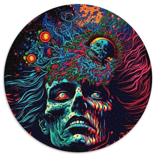 Puzzle 1000 Teile für Erwachsene, Psychedelische Monster, Schwierige Puzzles für Erwachsene, Denksportspiel für Teenager, Spieleabend mit der Familie (67,5x67,5cm) von WGLINGX