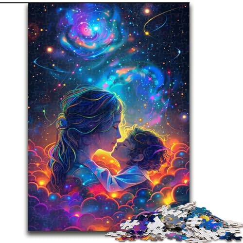 Puzzle 1000 Teile für Erwachsene, Regenbogen-Universum, Holzpuzzle, DIY-Dekoration, anspruchsvolle (Größe 50x75cm) von WGLINGX