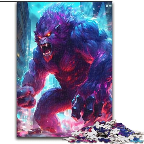 Puzzle 1000 Teile für Erwachsene, Riesen-Gorilla-Biest, Puzzle 1000 Teile für Erwachsene für Teenager, interaktives Familienspiel, herausforderndes Geschenk, Größe 26x38cm Puzzle 1000 Teile für Erwachsene, Riesen-Gorilla-Biest, Puzzle 1000 Teile für Erwachsene für Teenager, interaktives Familienspiel, herausforderndes Geschenk, Größe 26x38cm von WGLINGX