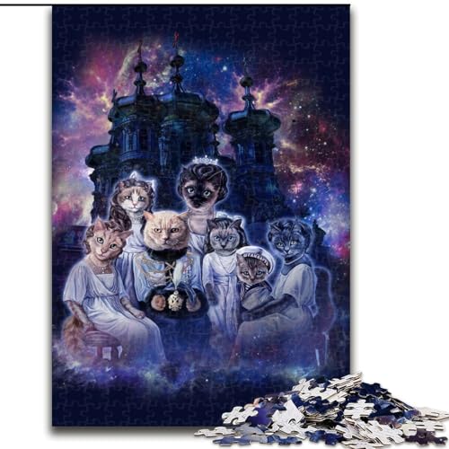 Puzzle 1000 Teile für Erwachsene, Royal Cats, Puzzle 1000 Teile für Erwachsene für Teenager, interaktives Familienspiel, herausforderndes Geschenk, Größe 50x75cm Puzzle 1000 Teile für Erwachsene, Royal Cats, Puzzle 1000 Teile für Erwachsene für Teenager, interaktives Familienspiel, herausforderndes Geschenk, Größe 50x75cm von WGLINGX