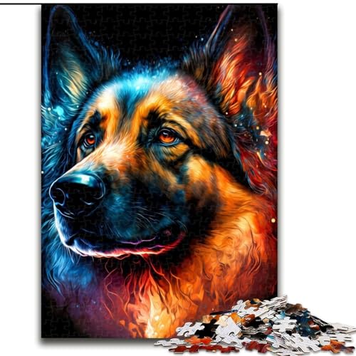 Puzzle 1000 Teile für Erwachsene, Schäferhund-Puzzle, interaktives Familienspiel, Denksportaufgabe als Geschenk, Lernspielzeug, Größe 26x38cm Puzzle 1000 Teile für Erwachsene, Schäferhund-Puzzle, interaktives Familienspiel, Denksportaufgabe als Geschenk, Lernspielzeug, Größe 26x38cm von WGLINGX