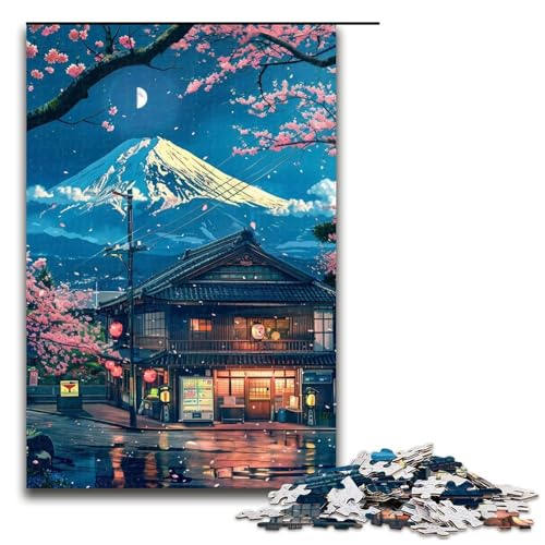 Puzzle 1000 Teile für Erwachsene, Schöner Berg Fuji, Puzzles für Erwachsene, Holzpuzzles, Lernspiele, Heimdekoration, 50 x 75 cm Puzzle 1000 Teile für Erwachsene, Schöner Berg Fuji, Puzzles für Erwachsene, Holzpuzzles, Lernspiele, Heimdekoration, 50 x 75 cm von WGLINGX