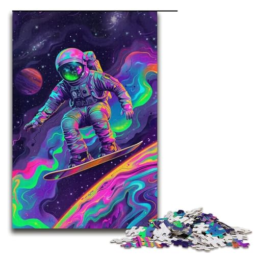 Puzzle 1000 Teile für Erwachsene, Schönes Astronauten-Puzzle für Jugendliche ab 14 Jahren, 38 x 26 cm von WGLINGX