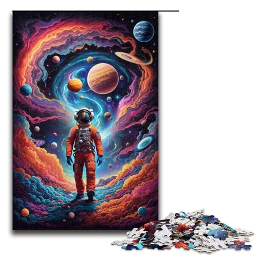 Puzzle 1000 Teile für Erwachsene, Schönes Astronauten-Puzzle für Jugendliche ab 14 Jahren, 50 x 75 cm von WGLINGX