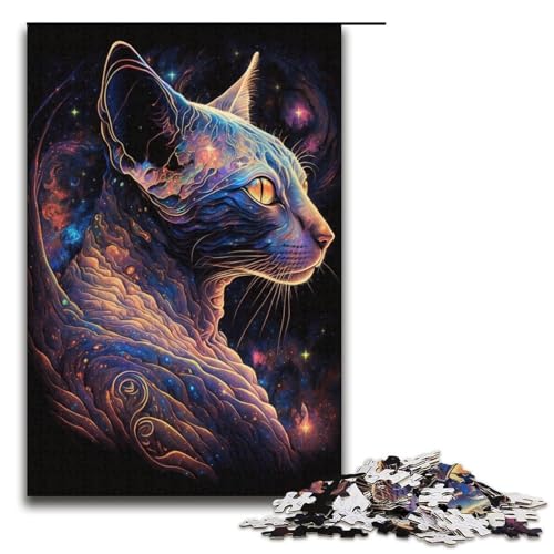 Puzzle 1000 Teile für Erwachsene, Schönes Dschungelkatzen-Puzzle für Jugendliche ab 14 Jahren, 38 x 26 cm Puzzle 1000 Teile für Erwachsene, Schönes Dschungelkatzen-Puzzle für Jugendliche ab 14 Jahren, 38 x 26 cm von WGLINGX