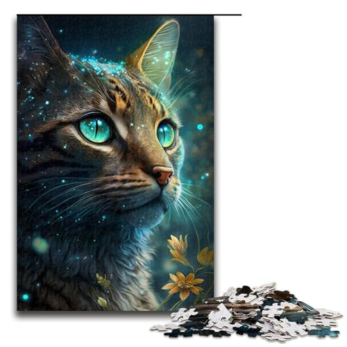 Puzzle 1000 Teile für Erwachsene, Schönes Dschungelkatzen-Puzzle für Jugendliche ab 14 Jahren, 50 x 75 cm von WGLINGX