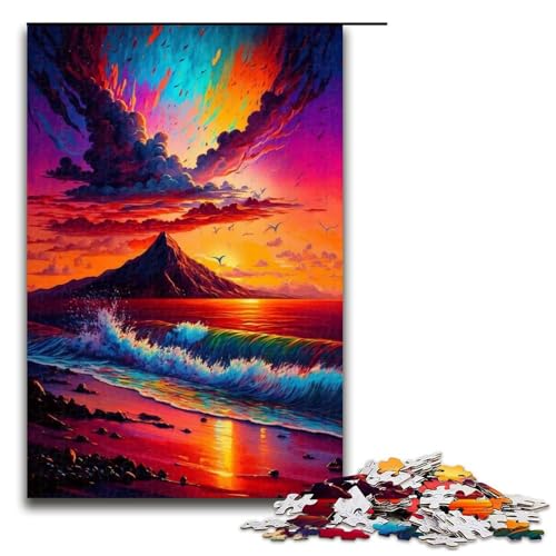 Puzzle 1000 Teile für Erwachsene, Schönes Strand-Puzzle für Jugendliche ab 14 Jahren, 50 x 75 cm von WGLINGX