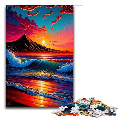 Puzzle 1000 Teile für Erwachsene, Schönes Strand-Puzzle für Jugendliche ab 14 Jahren, 50 x 75 cm von WGLINGX