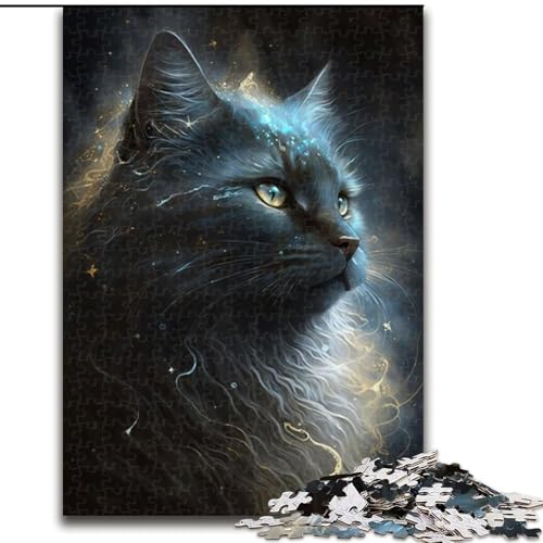 Puzzle 1000 Teile für Erwachsene, Schwarze Fantasiekatze, 1000-teiliges Puzzle, Spielzeug, Geschenk, pädagogisches intellektuelles Dekomprimierungsspaß, Familienspiel, Größe 50x75cm Puzzle 1000 Teile für Erwachsene, Schwarze Fantasiekatze, 1000-teiliges Puzzle, Spielzeug, Geschenk, pädagogisches intellektuelles Dekomprimierungsspaß, Familienspiel, Größe 50x75cm von WGLINGX