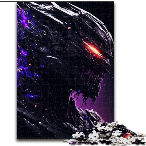Puzzle 1000 Teile für Erwachsene, Schwarzer Helm im Weltraum, 1000 Teile, Puzzle-Geschenke für den Familienspielabend, Heimdekoration und Gehirntraining, Größe 50x75cm von WGLINGX
