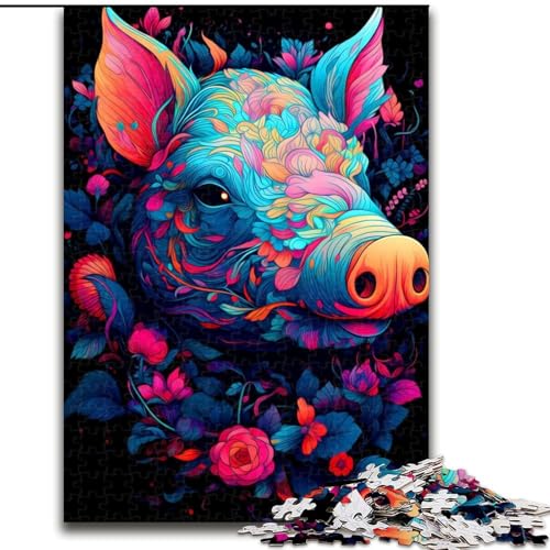 Puzzle 1000 Teile für Erwachsene, Schweine-Puzzle 1000 Teile für Erwachsene, Geburtstage, Weihnachten, Halloween, Thanksgiving, Ostern, Größe 26x38cm Puzzle 1000 Teile für Erwachsene, Schweine-Puzzle 1000 Teile für Erwachsene, Geburtstage, Weihnachten, Halloween, Thanksgiving, Ostern, Größe 26x38cm von WGLINGX