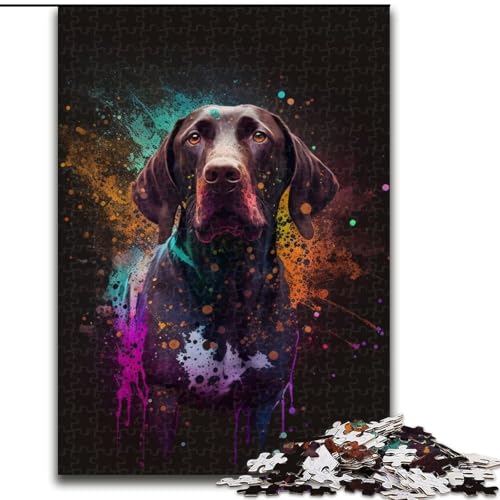 Puzzle 1000 Teile für Erwachsene, Spirit Dog Puzzle, Denkspiel für Teenager, Familienspieleabend (Größe 26x38cm) von WGLINGX
