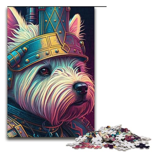 Puzzle 1000 Teile für Erwachsene, Steampunk-Hund, Lernspiel, Herausforderung, Spielzeug, Weihnachts- und Geburtstagsgeschenk, 37,6 x 26,9 cm Puzzle 1000 Teile für Erwachsene, Steampunk-Hund, Lernspiel, Herausforderung, Spielzeug, Weihnachts- und Geburtstagsgeschenk, 37,6 x 26,9 cm von WGLINGX