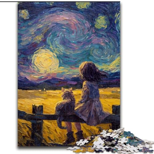 Puzzle 1000 Teile für Erwachsene, Sternenhimmel-Puzzle für 1000 Teile, Denkspiel für Teenager, Familienspieleabend (Größe 50x75cm) von WGLINGX