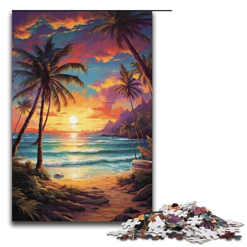 Puzzle 1000 Teile für Erwachsene, Strandlandschaft, Puzzle für Jugendliche ab 14 Jahren, 38 x 26 cm von WGLINGX