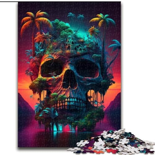 Puzzle 1000 Teile für Erwachsene, Strandskelett-Puzzle, Denkspiel für Teenager, Familienspieleabend (Größe 26x38cm) von WGLINGX