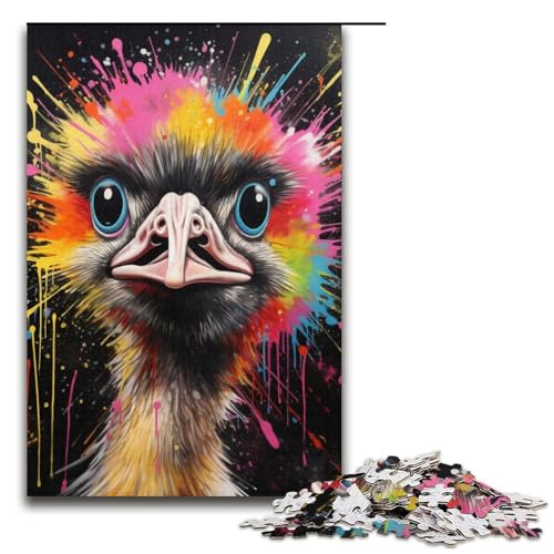 Puzzle 1000 Teile für Erwachsene, Strauß, Heimdekoration, Puzzle, einzigartig, Geburtstag, 38,1 x 26,9 cm Puzzle 1000 Teile für Erwachsene, Strauß, Heimdekoration, Puzzle, einzigartig, Geburtstag, 38,1 x 26,9 cm von WGLINGX