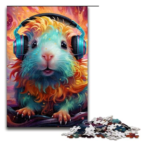 Puzzle 1000 Teile für Erwachsene, Tier-Meerschweinchen-Puzzle, Lernspiele, tolle Geschenke und Spielzeuge für Teenager ab 14 Jahren, 29,53 x 19,69 Zoll von WGLINGX