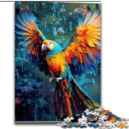 Puzzle 1000 Teile für Erwachsene, Tiere, Vögel, Papageien, Puzzle für Erwachsene, Familienspieleabend, Heimdekoration und Gehirntrainingsgeschenk (Größe 26x38cm) von WGLINGX