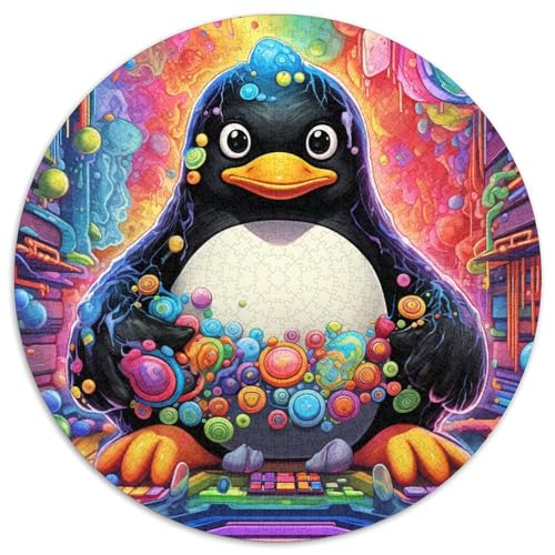 Puzzle 1000 Teile für Erwachsene, Tierpinguine, Unmögliches Puzzle für Erwachsene, Unmögliches Lernpuzzle, Heimdekoration, Spiele und Geschenke (67,5 x 67,5 cm) von WGLINGX
