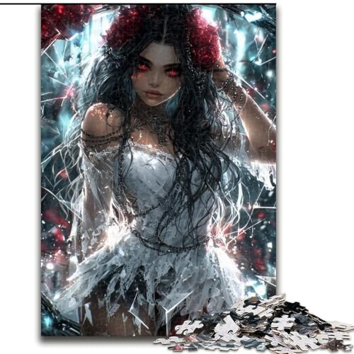 Puzzle 1000 Teile für Erwachsene, Traummädchen, Puzzle für Erwachsene, 1000 Teile, Spielzeug, Geschenk, pädagogisches, intellektuelles, entspannendes, lustiges Familienspiel (Größe 50x75cm) von WGLINGX